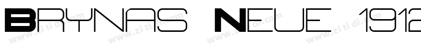 Brynas Neue 1912 Bol字体转换